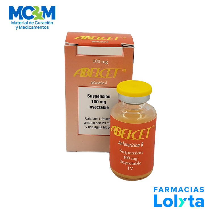 ABELCET 100 MG SUSP INY C/1 FRASCO 20ML ANFOTERICINA B LAB TEVA (RF)