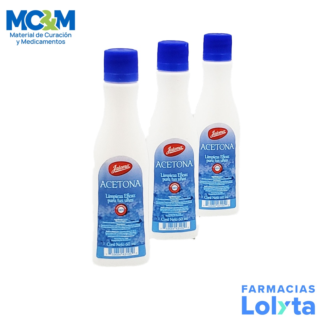 ACETONA FRASCO 60 ML JALOMA