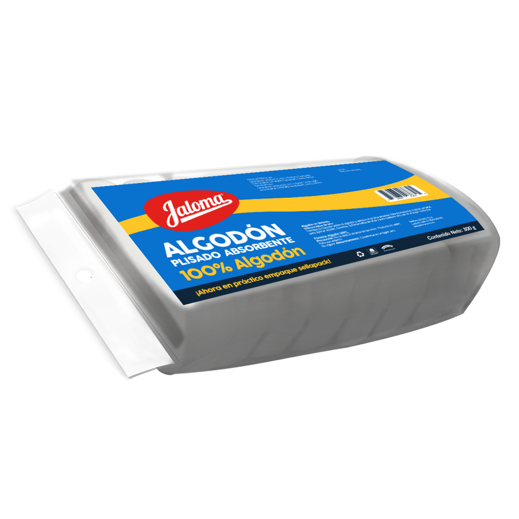 ALGODON ABSORBENTE PLISADO C/300 G JALOMA
