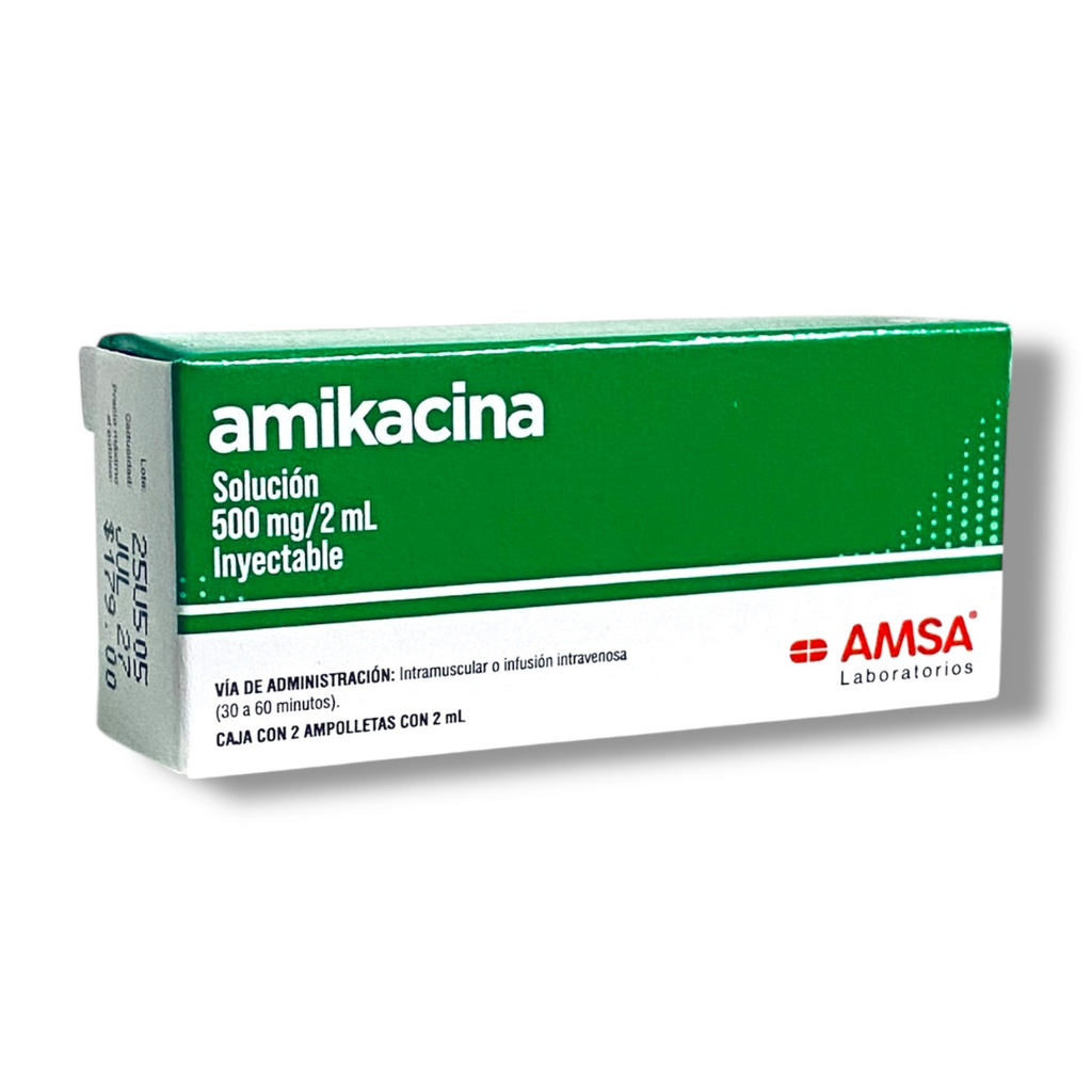 AMIKACINA SOL INY 500 MG/2 ML LAB AMSA