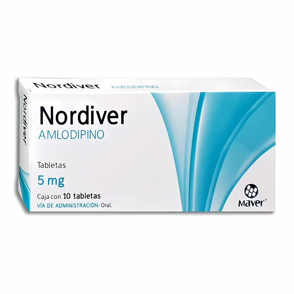 AMLODIPINO 5 MG C/10 TAB NORDIVER LAB MAVER