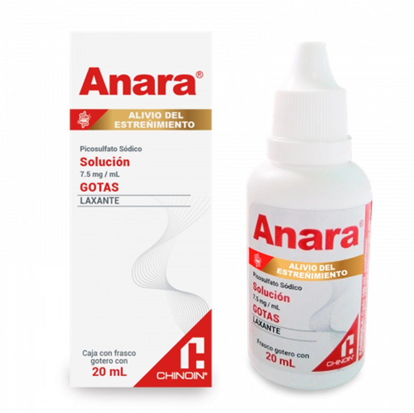 ANARA SOL ORAL 7.5 MG/ML FCO GOTERO C/20 ML PICOSULFATO SODICO LAB CHINOIN