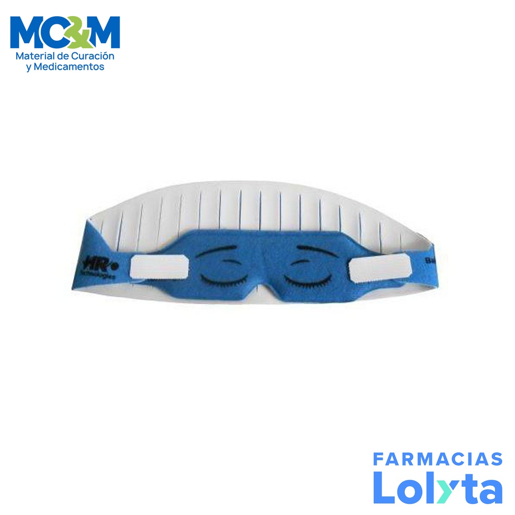 ANTIFAZ PARA PROTECCION DE FOTOTERAPIA CON CORREA DE SUJECION TERMINO (MEDIANO) COLOR AZUL HR-BS-T BABY SLEEP