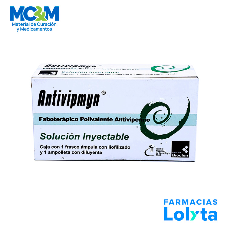 ANTIVIPMYN SOL INY FABOTERAPICO POLIVALENTE ANTIVIPERINO LAB BIOCLON