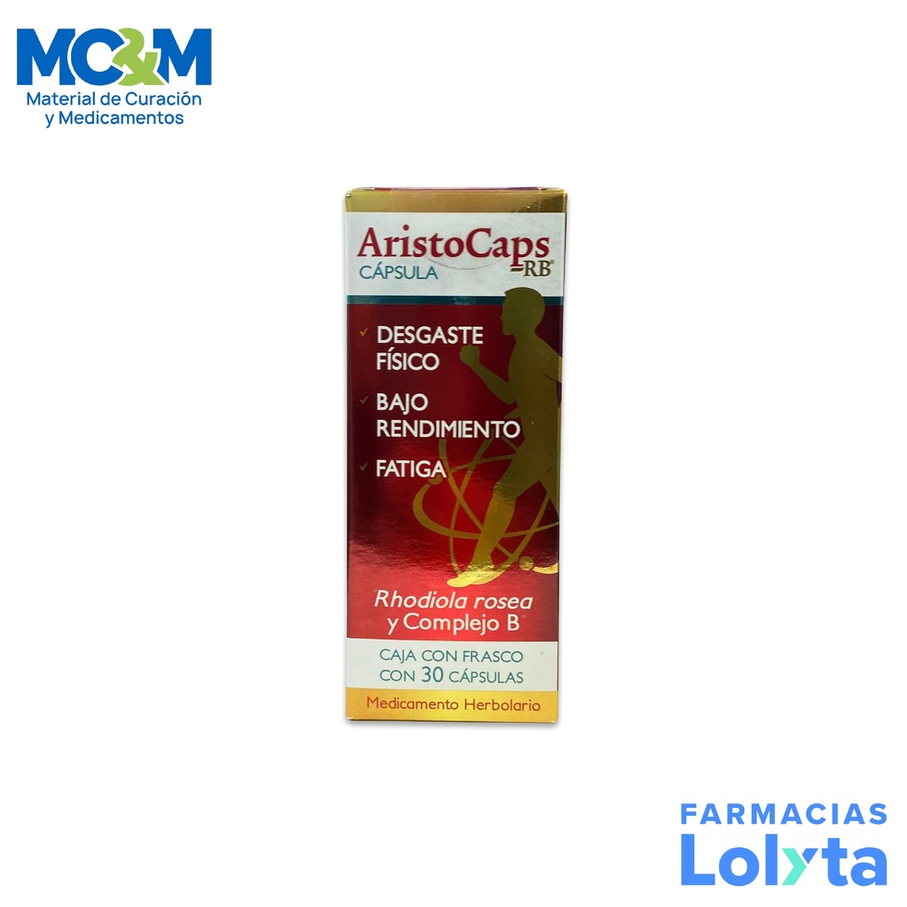ARISTOCAPS C/30 CAPSULAS MEDICAMENTO HERBOLARIO LAB OLNATURA