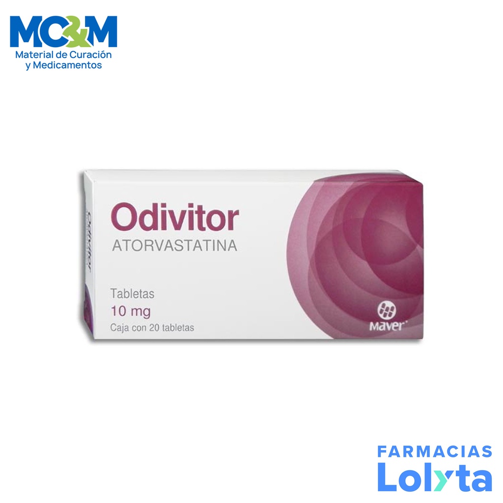 ATORVASTATINA 10 MG C/20 TAB ODIVITOR LAB MAVER