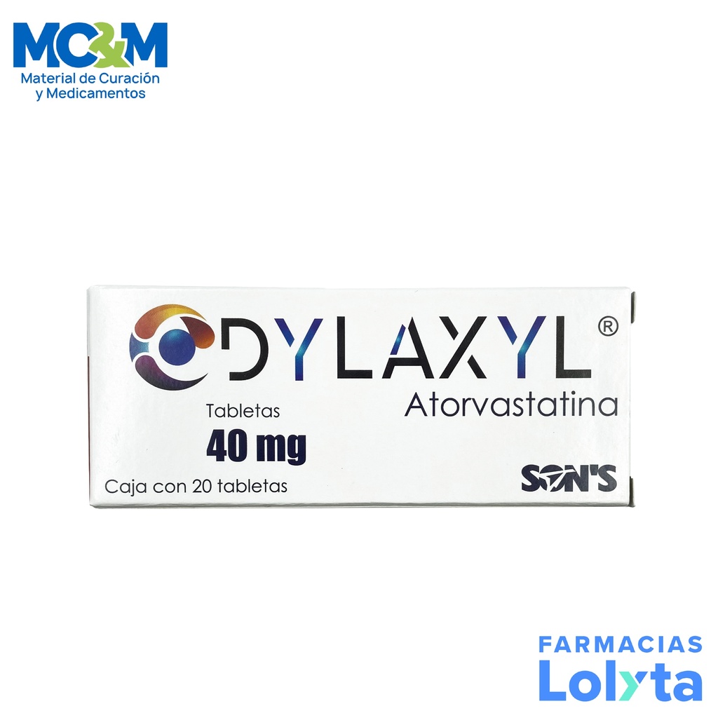 ATORVASTATINA 40 MG C/20 TAB DYLAXYL LAB SONS