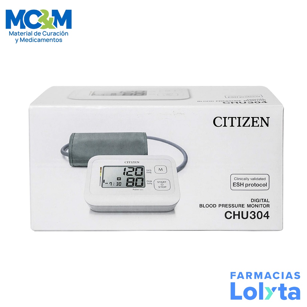 BAUMANOMETRO DIGITAL DE BRAZO AUTOMATICO CHU304 CITIZEN