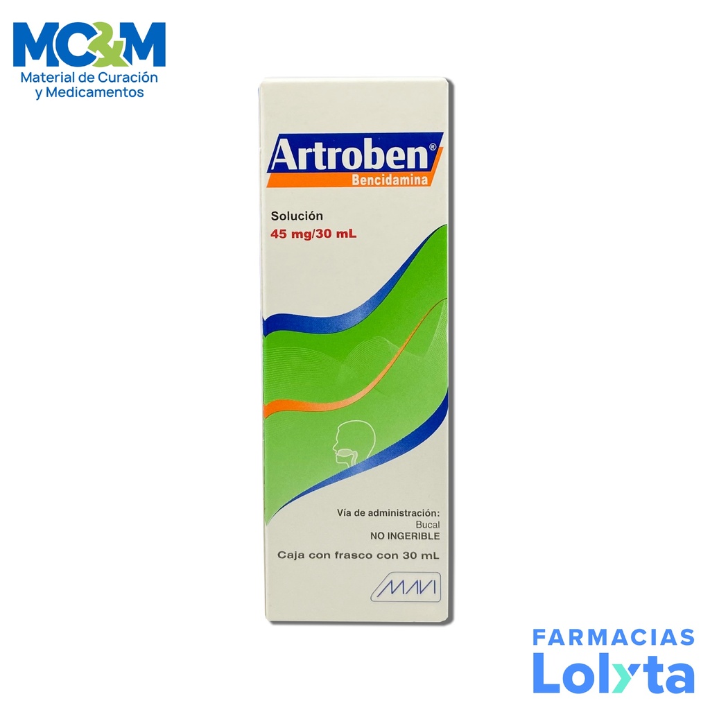 BENCIDAMINA SOL SPRAY 45 MG/30 ML C/30 ML ARTROBEN LAB MAVI