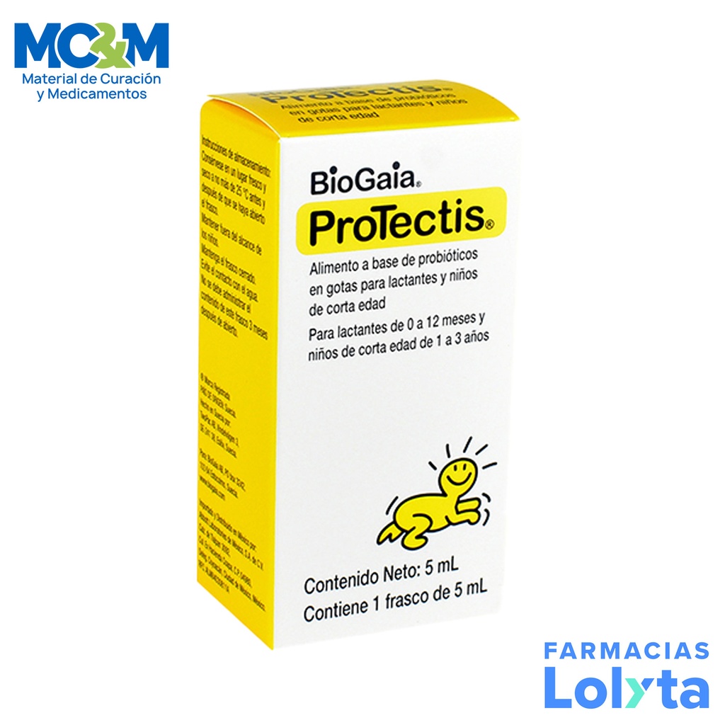 BIOGAIA PROTECTIS C/5 ML SUPLEMENTO ALIMENTICIO A BASE DE PROBIOTICOS LAB ABBOTT