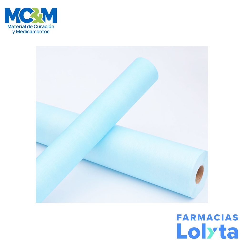 BOBINA DE PAPEL CREPADO PARA ESTERILIZAR 100 CM ANCHO X 30 KILOS PMG COLOR AZUL