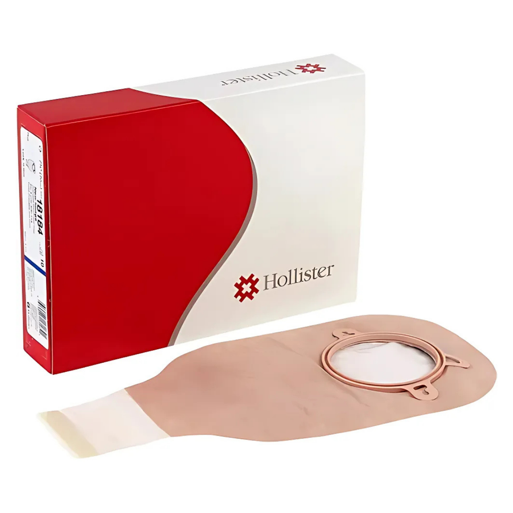 BOLSA DE COLOSTOMIA DRENABLE CON FILTRO ARO 70 MM BEIGE C/10 PZAS NEW IMAGE REF 18184 HOLLISTER