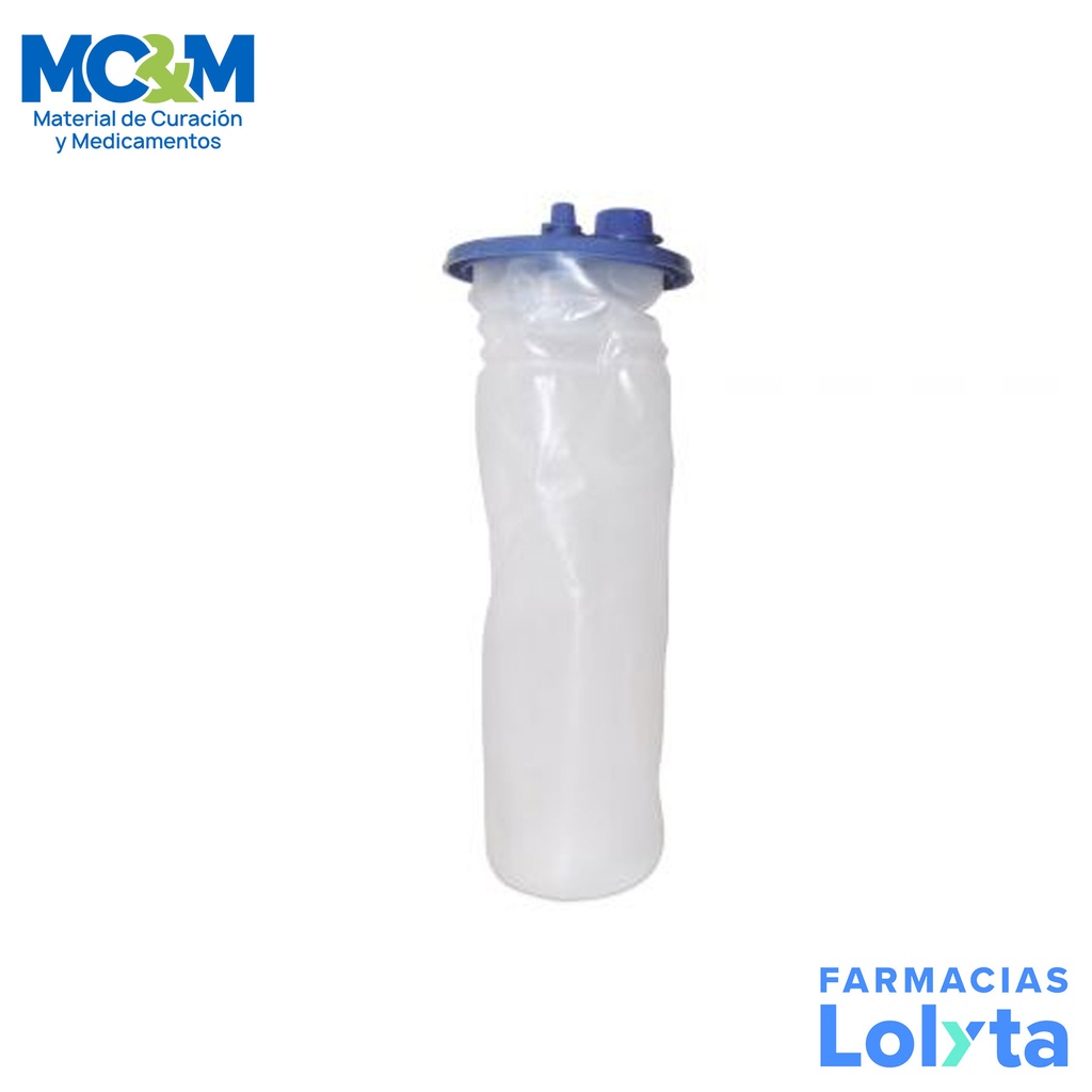 BOLSA MEDIVAC 3000 ML PARA RECOLECCION DE LIQUIDOS/TEJIDOS VERDE CARDINAL HEALTH