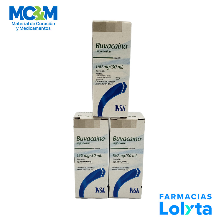 BUPIVACAINA SOL INY 150MG/30ML BUVACAINA SIMPLE LAB PISA