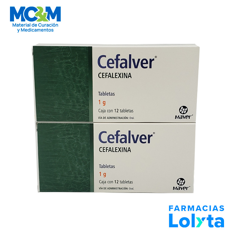 CEFALEXINA 1 G C/12 TAB CEFALVER LAB MAVER