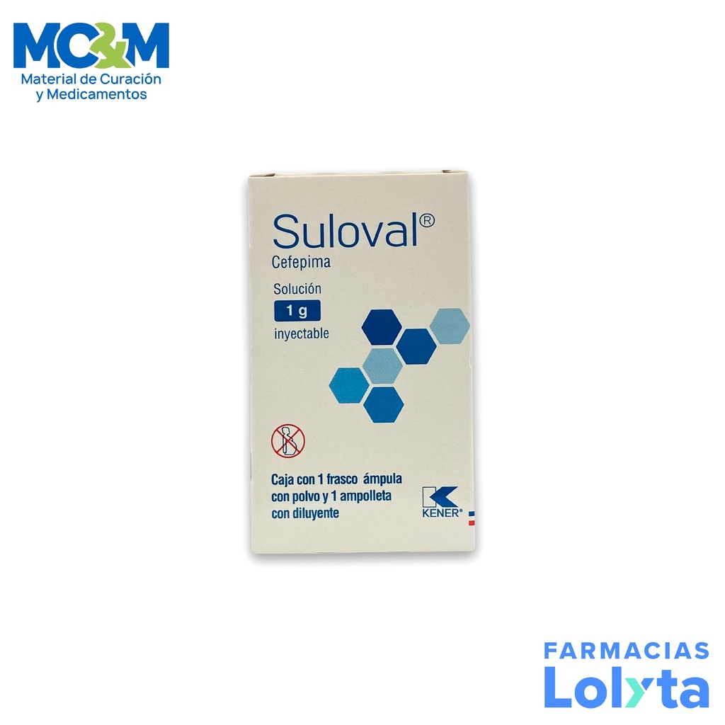 CEFEPIMA SOL INY 1 G SULOVAL LAB KENER