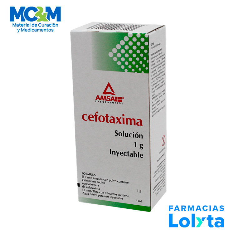 CEFOTAXIMA SOL INY 1 G IV AMSA