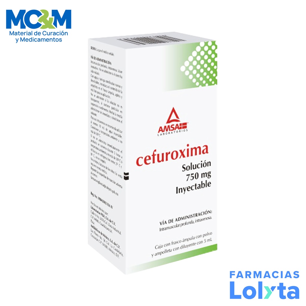 CEFUROXIMA SOL INY 750 MG AMSA