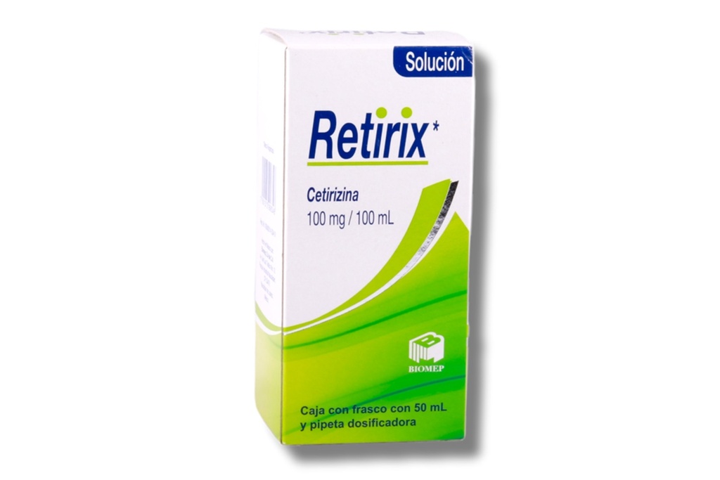 CETIRIZINA SOL ORAL 100 MG/100 ML FCO C/50 ML RETIRIX LAB BIOMEP