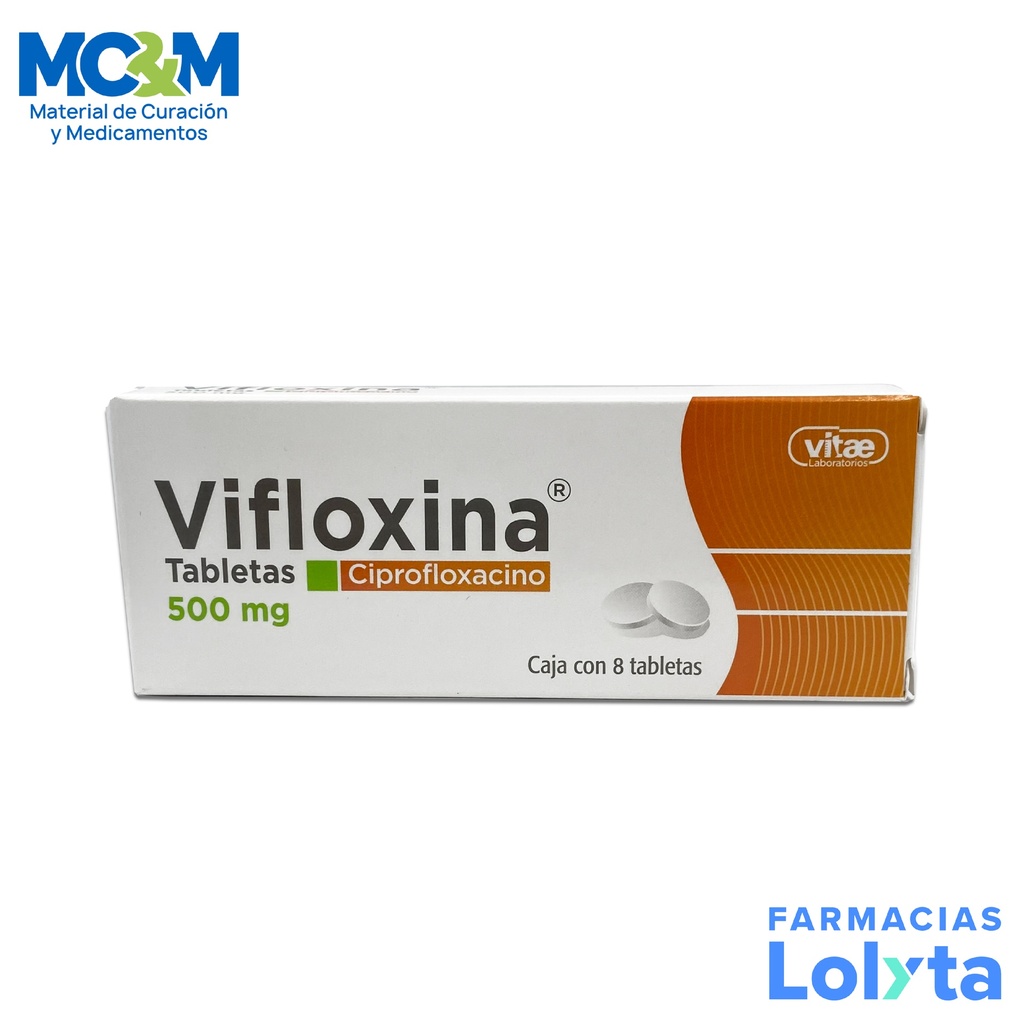 CIPROFLOXACINO 500 MG C/8 TAB VIFLOXINA LAB VITAE