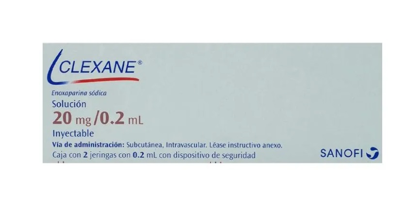 CLEXANE SOL INY 20 MG/0.2 ML C/2 JERINGAS PRELLENADAS ENOXAPARINA SODICA LAB SANOFI AVENTIS