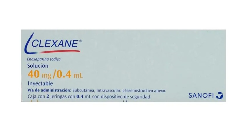 CLEXANE SOL INY 40 MG/0.4 ML C/2 JERINGAS PRELLENADAS ENOXAPARINA SODICA LAB SANOFI AVENTIS