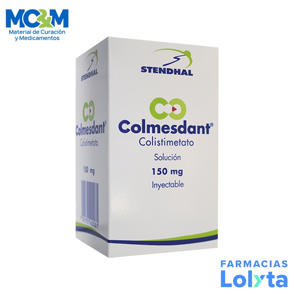COLMESDANT SOL INY 150 MG COLISTIMETATO DE SODIO LAB STENDHAL