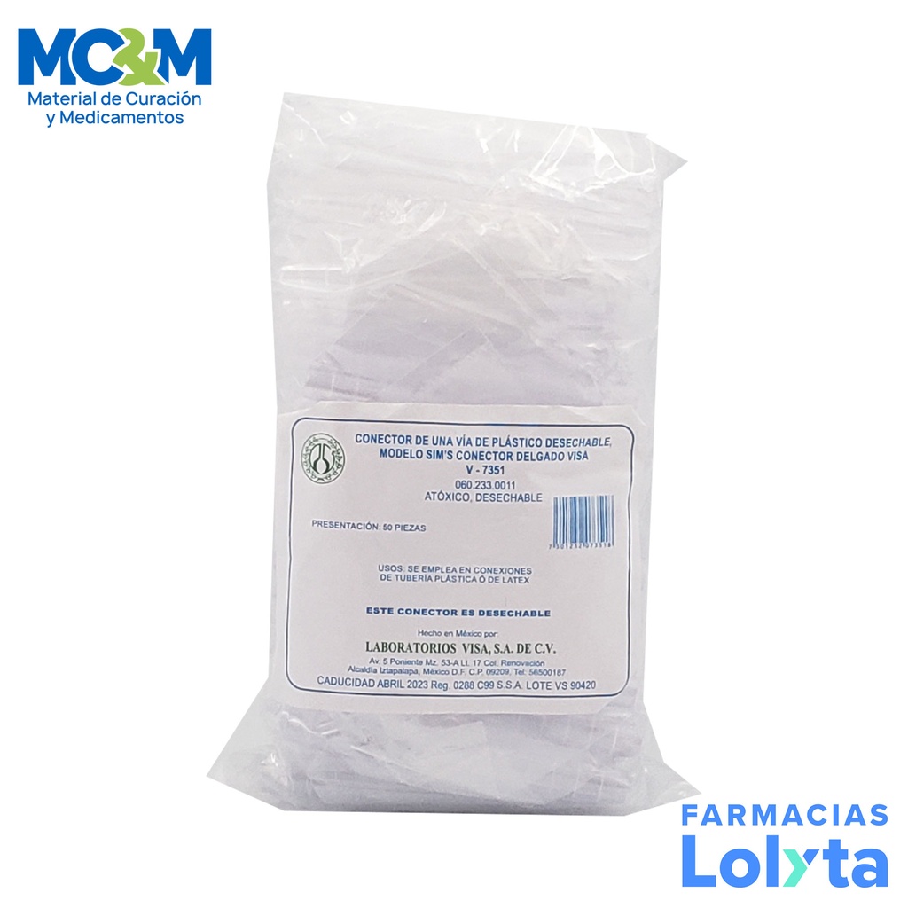 CONECTOR DELGADO TIPO SIM’S  VISA V-7351