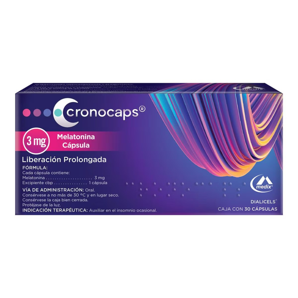 CRONOCAPS 3 MG C/30 CAP LP MELATONINA LAB MEDIX