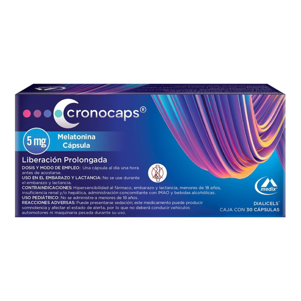 CRONOCAPS 5 MG C/30 CAP LP MELATONINA LAB MEDIX