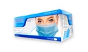CUBREBOCAS TRES PLIEGOS ELASTICO C/50 PZAS AZUL NO ESTERIL AMBIDERM