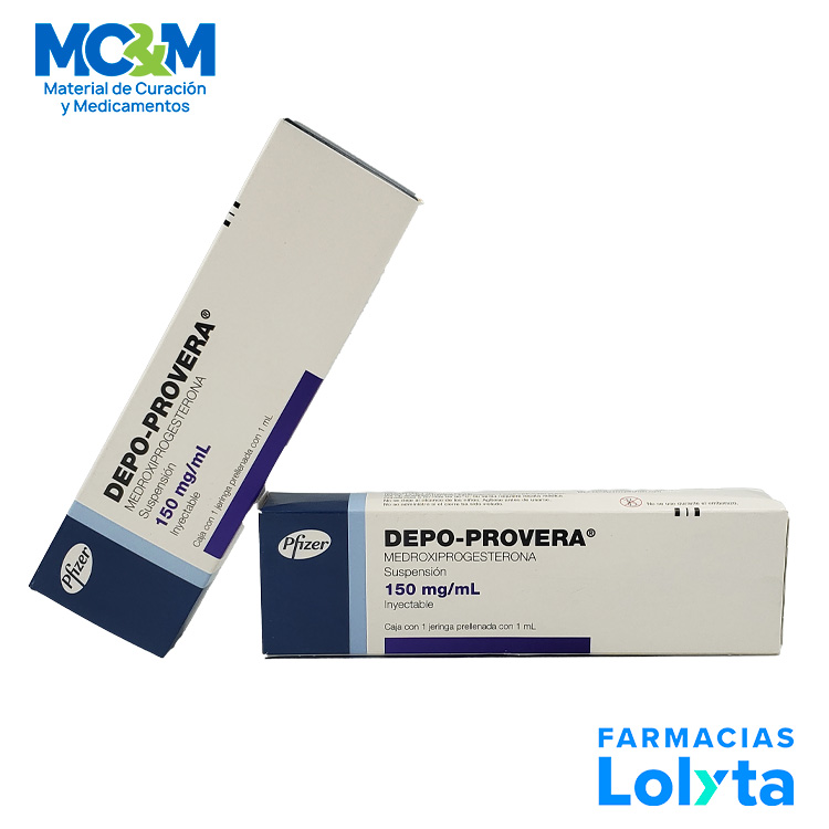 DEPO-PROVERA SUSP INY 150 MG/ML C/1 JERINGA PRELLENADA MEDROXIPROGESTERONA LAB PZIFER