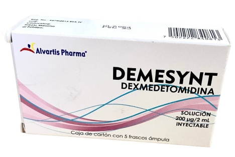 DEXMEDETOMIDINA SOL INY 200 MCG/2 ML C/5 AMP DEMESYNT LAB ALVARTIS PHARMA
