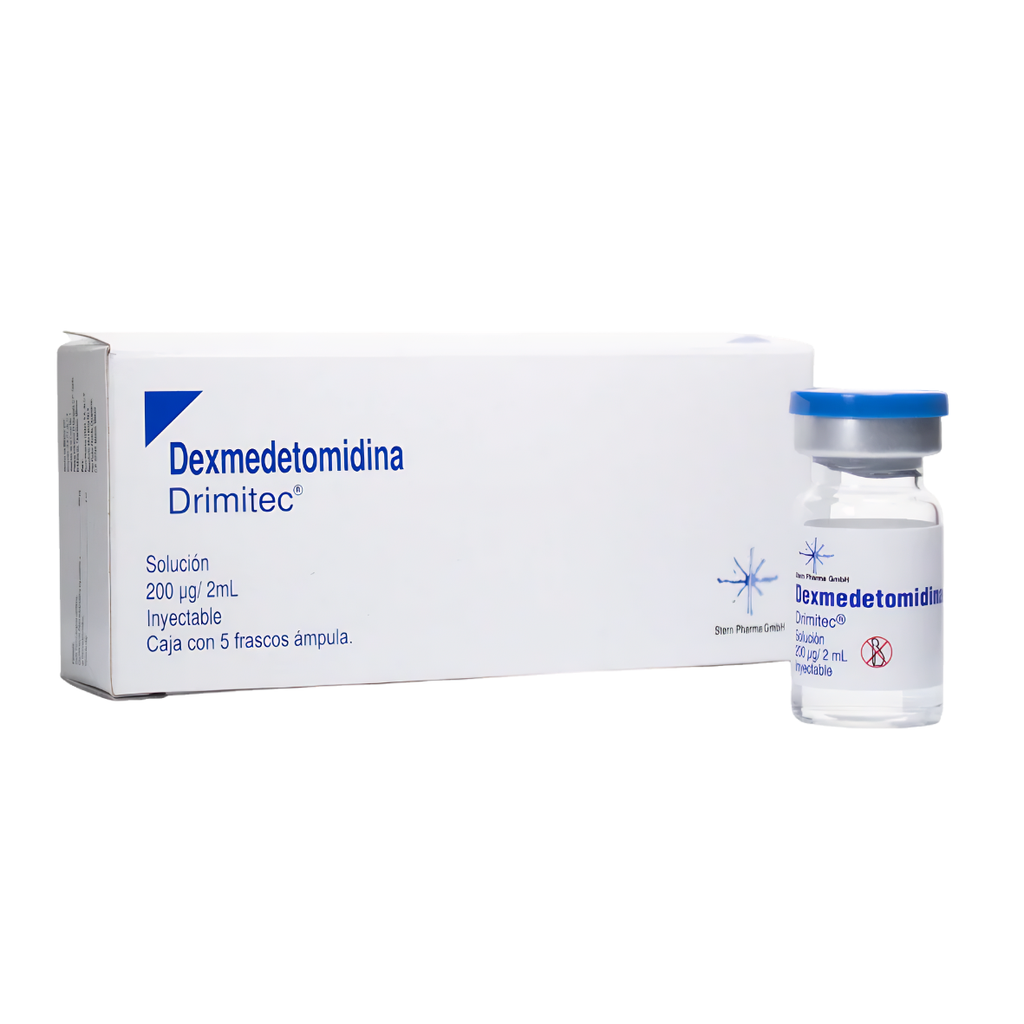 DEXMEDETOMIDINA SOL INY 200 MCG/2 ML C/5 AMP DRIMITEC LAB STERN PAHRMA