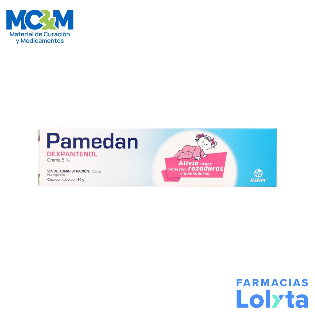 DEXPANTHENOL 5 G CREMA C/30 G PAMEDAN LAB MAVER