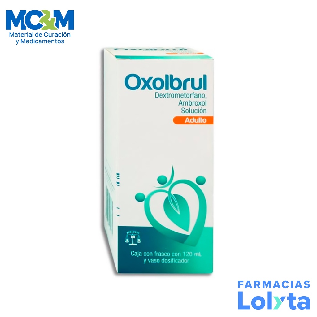 DEXTROMETORFANO AMBROXOL SOL ORAL 225/225 MG/100 ML C/120 ML OXOLBRUL ADULTO LAB BRULUART