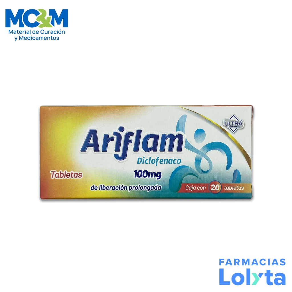 DICLOFENACO SODICO 100 MG C/20 TAB LP ARIFLAM LAB ULTRA