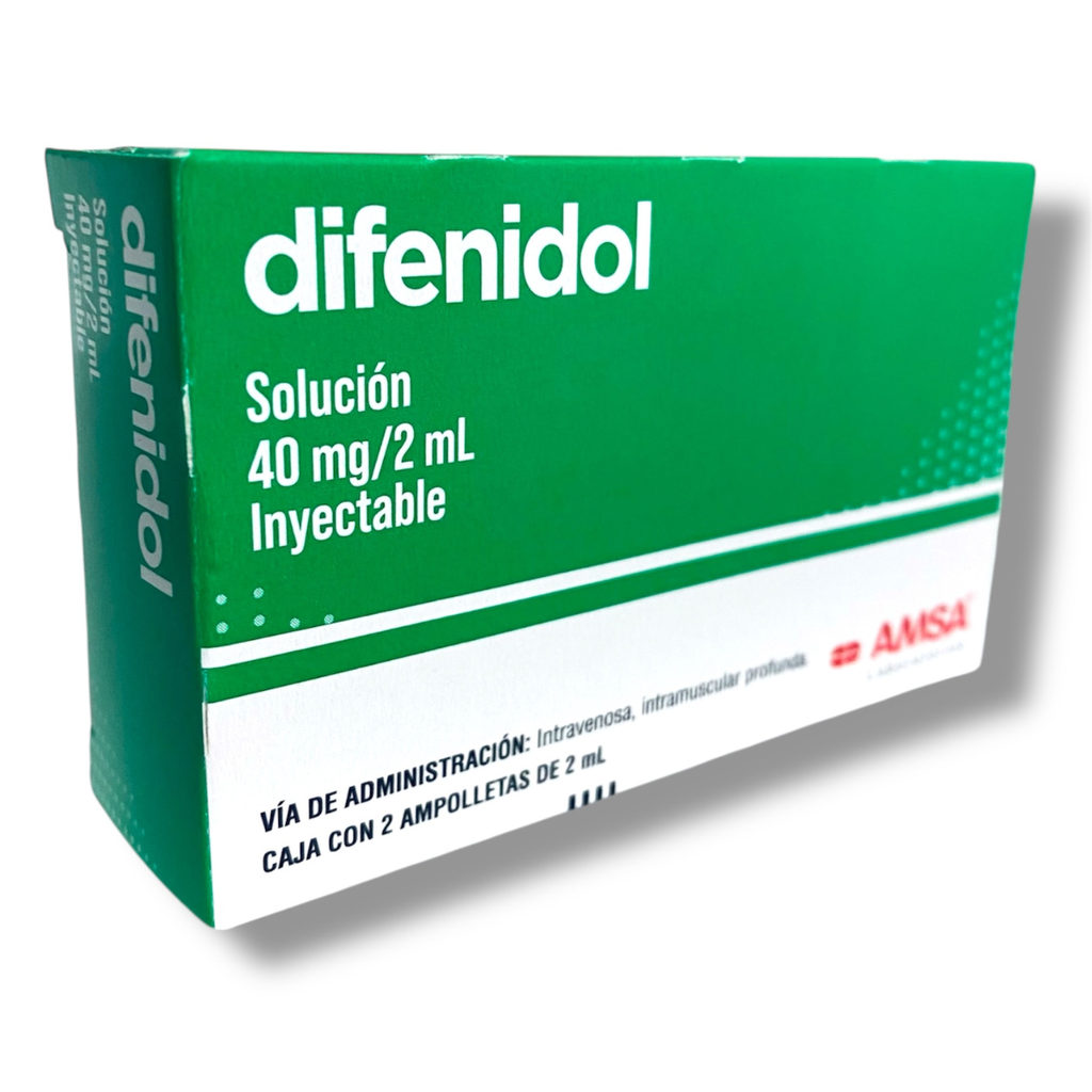 DIFENIDOL SOL INY 40 MG/2 ML C/2 AMP IM LAB AMSA