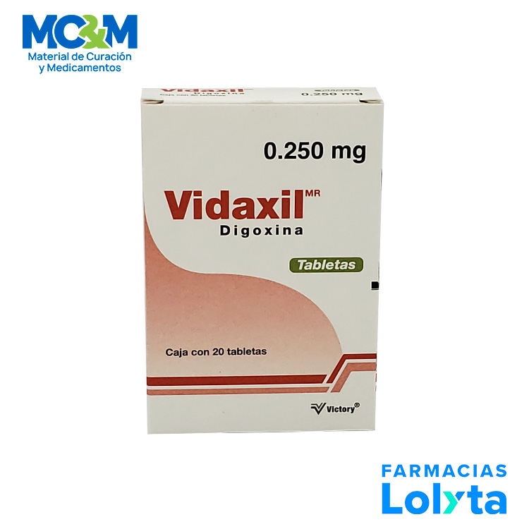 DIGOXINA 250 MCG C/20 TAB VIDAXIL LAB VICTORY