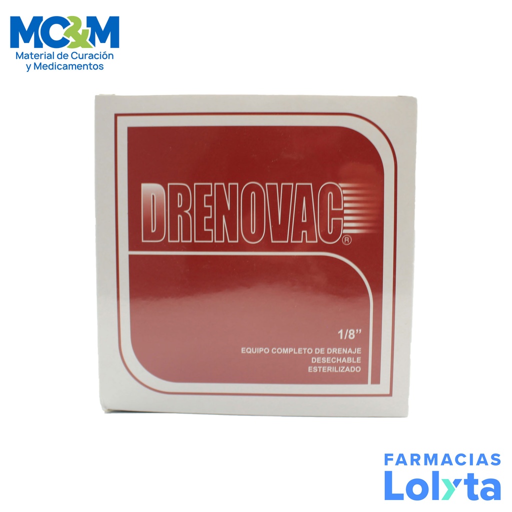 DRENOVAC 1/8" 3 MM EQUIPO PARA DRENAJE POR ASPIRACION