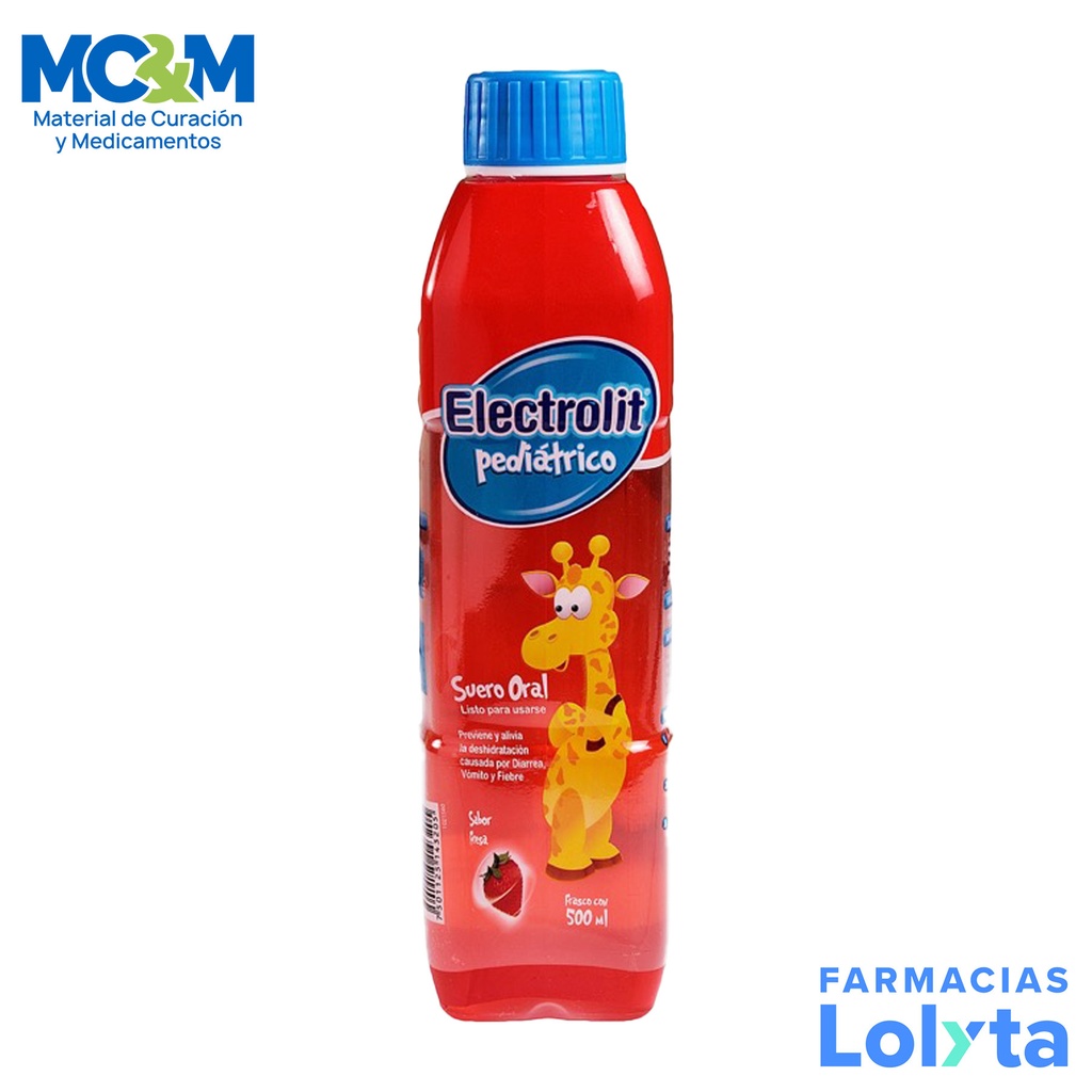 ELECTROLIT PEDIATRICO SUERO ORAL 500 ML FRESA PISA