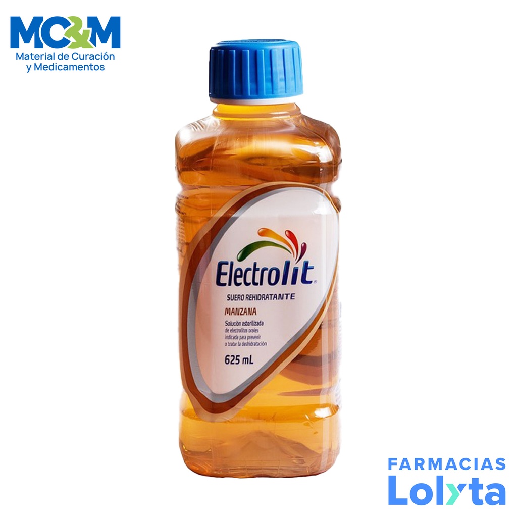 ELECTROLIT SUERO ORAL MANZANA 625 ML LAB PISA