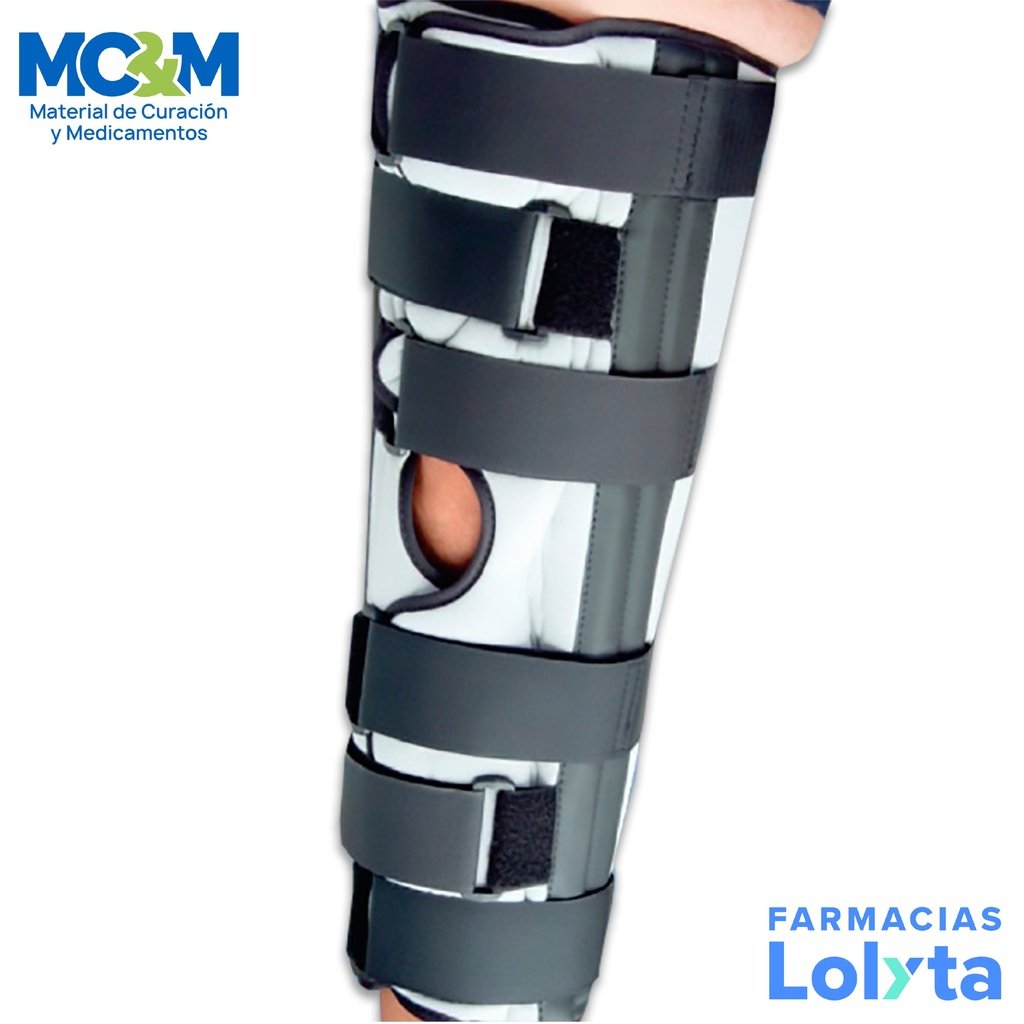 FERULA PARA RODILLA TRES PANEL LARGA 18 IN MH-422 BIONIKA