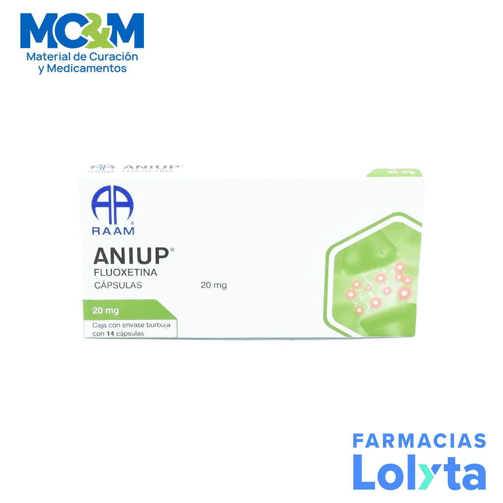 FLUOXETINA 20 MG C/14 CAP ANIUP LAB RAAM