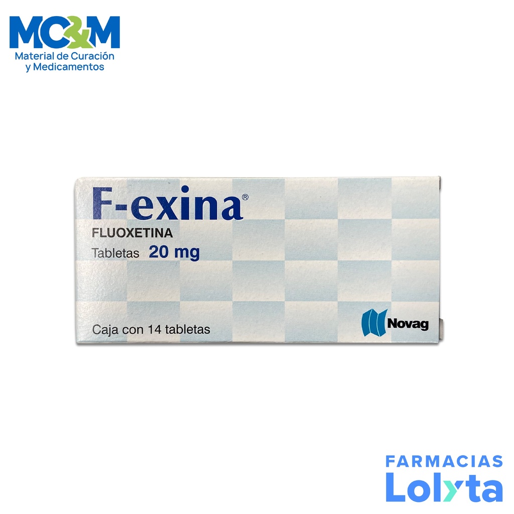 FLUOXETINA 20 MG C/14 TAB F-EXINA LAB NOVAG