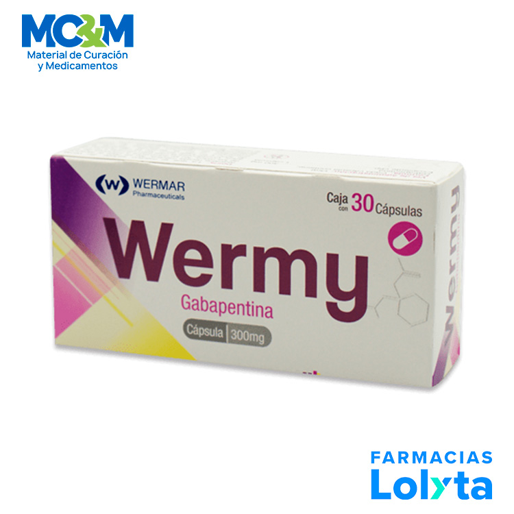 GABAPENTINA 300 MG C/30 CAP WERMY LAB WERMAR