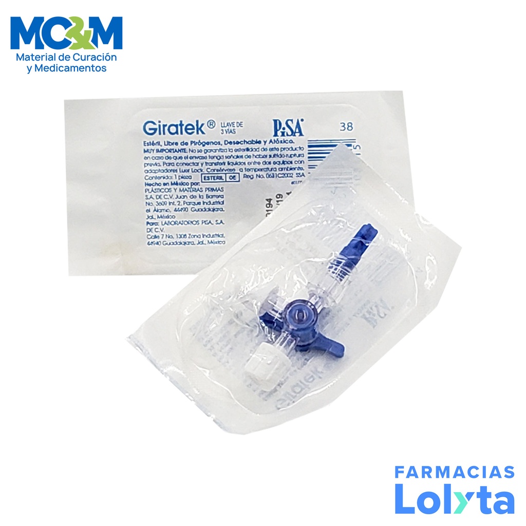 GIRATEK LLAVE DE 3 VIAS LAB PISA