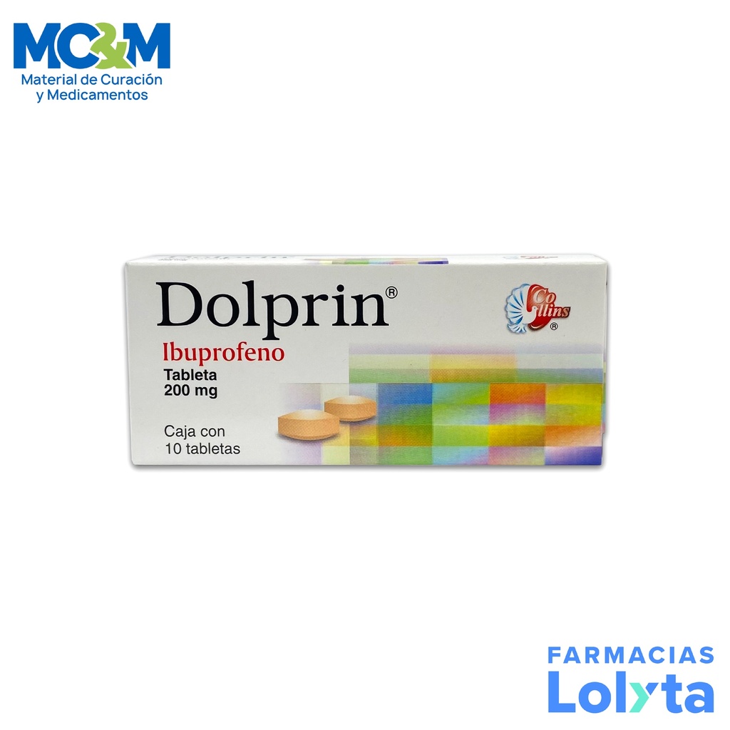 IBUPROFENO 200 MG C/10 TAB DOLPRIN LAB COLLINS