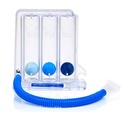 ESPIROMETRO DE INCENTIVO TRES CAMARAS PARA EJERCICIO PULMONAR HUDSON RCI TRIFLO (INSPIROMETRO)