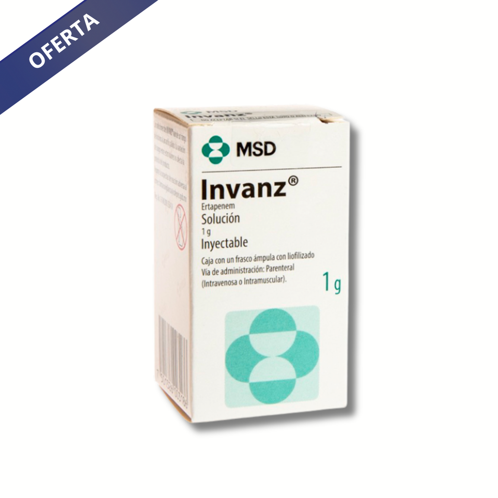 INVANZ SOL INY 1 G ERTAPENEM LAB MSD